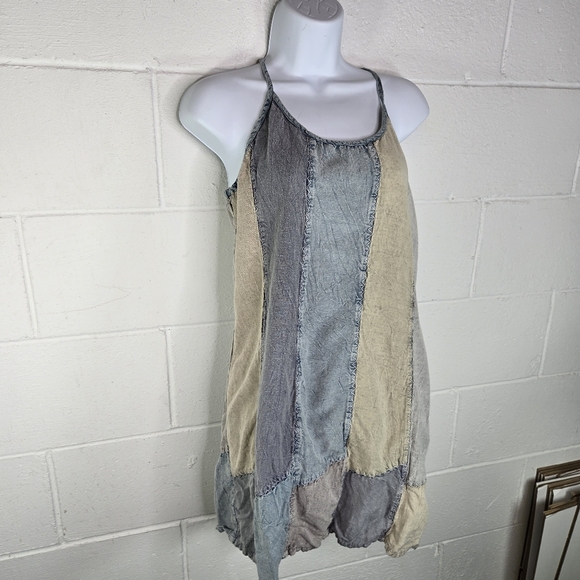 Vtg Sacred Threads Patchwork Hippie Boho Sundress - Picture 8 of 8